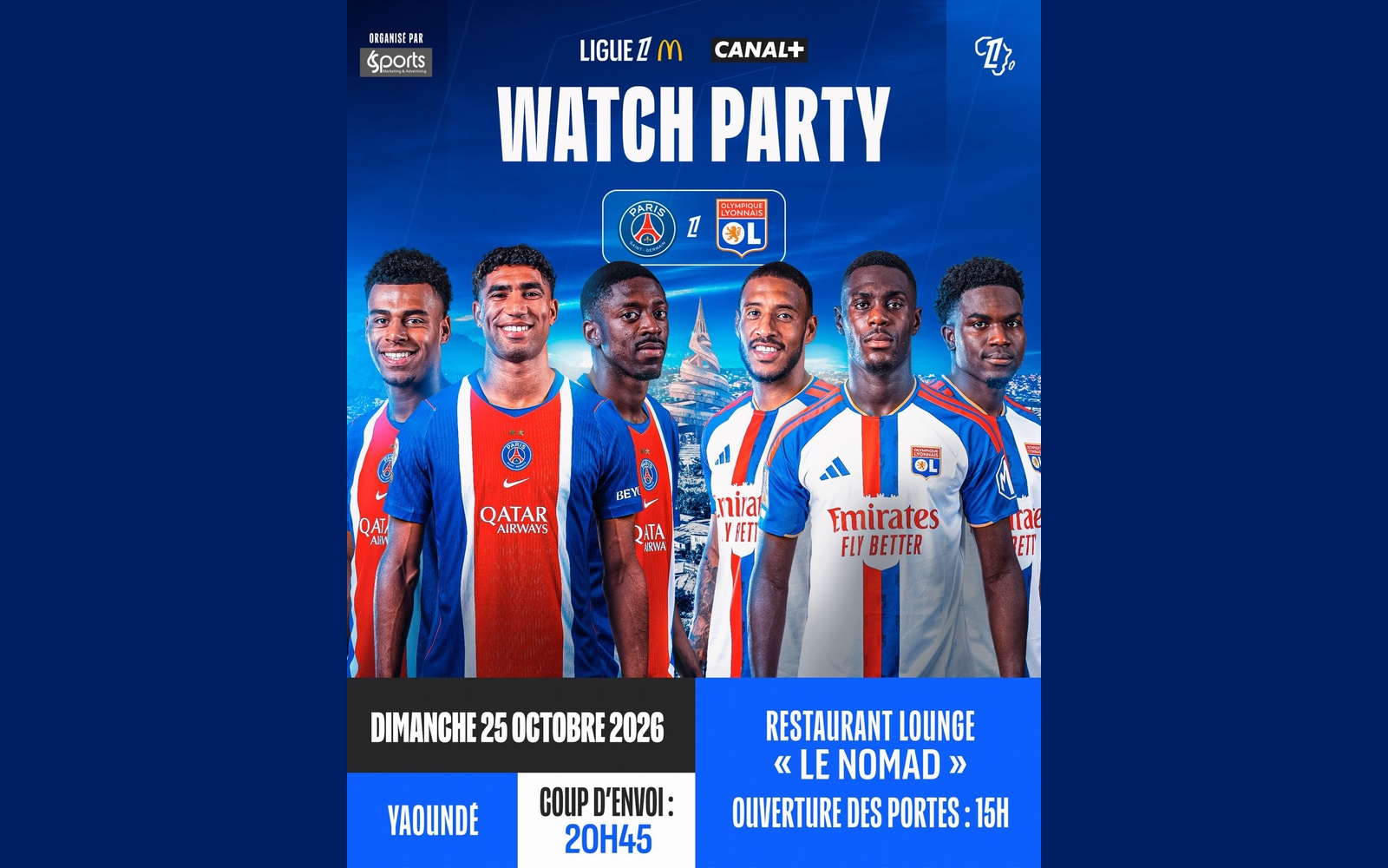 PSG-OL en Watch Party au Cameroun : Le réseau QWM innove