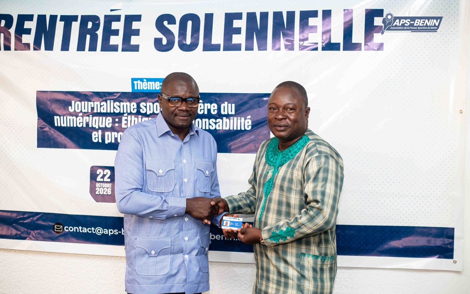 APS-BÉNIN – Mandature 2026-2029 : Les cartes de membres au cœur de la rentrée solennelle