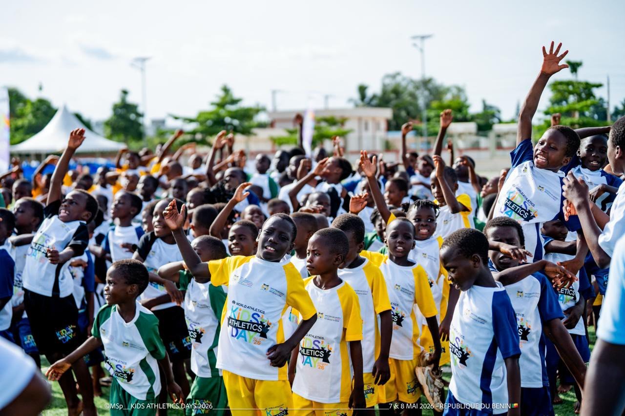 Kids’ Athletics 2026 : Le Bénin mobilise des milliers d’enfants autour du sport