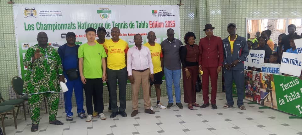 Tennis de table au Bénin : Coup d’envoi des Championnats 2025, plus de 200 pongistes en lice