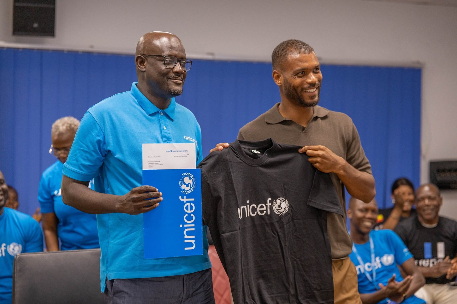 Steve Mounié nommé Champion UNICEF Bénin, voici ce qu’il faut savoir
