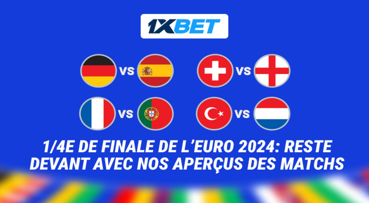 Choisissez vos favoris pour les grands quarts de finale de l’Euro 2024 !