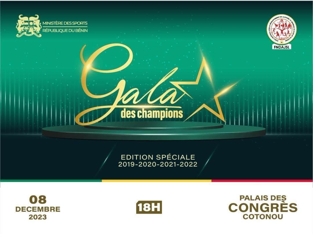 GALA des Champions : Une édition spéciale pour les grands noms du sport béninois