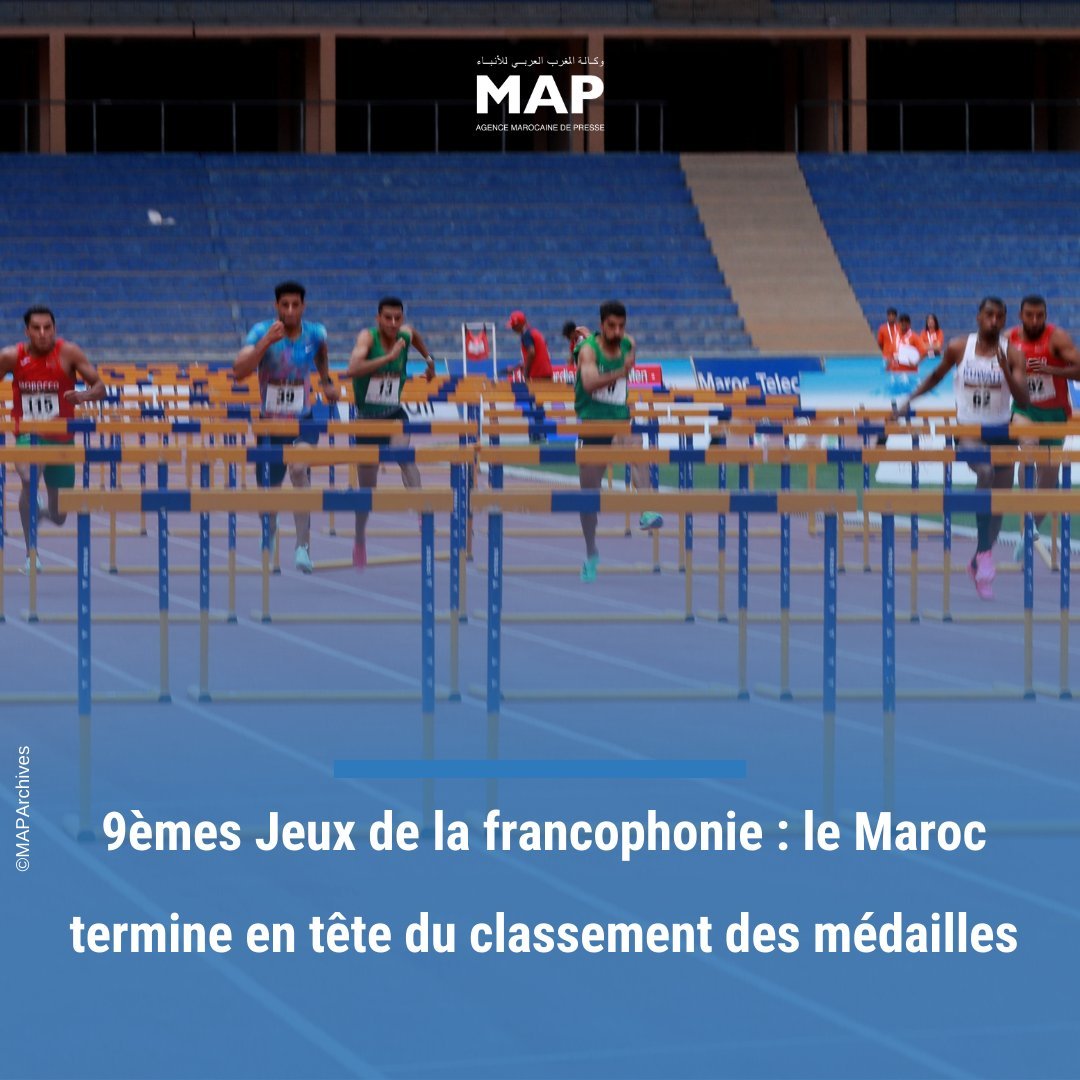Classement complet des pays les plus médaillés aux Jeux de la Francophonie 2023