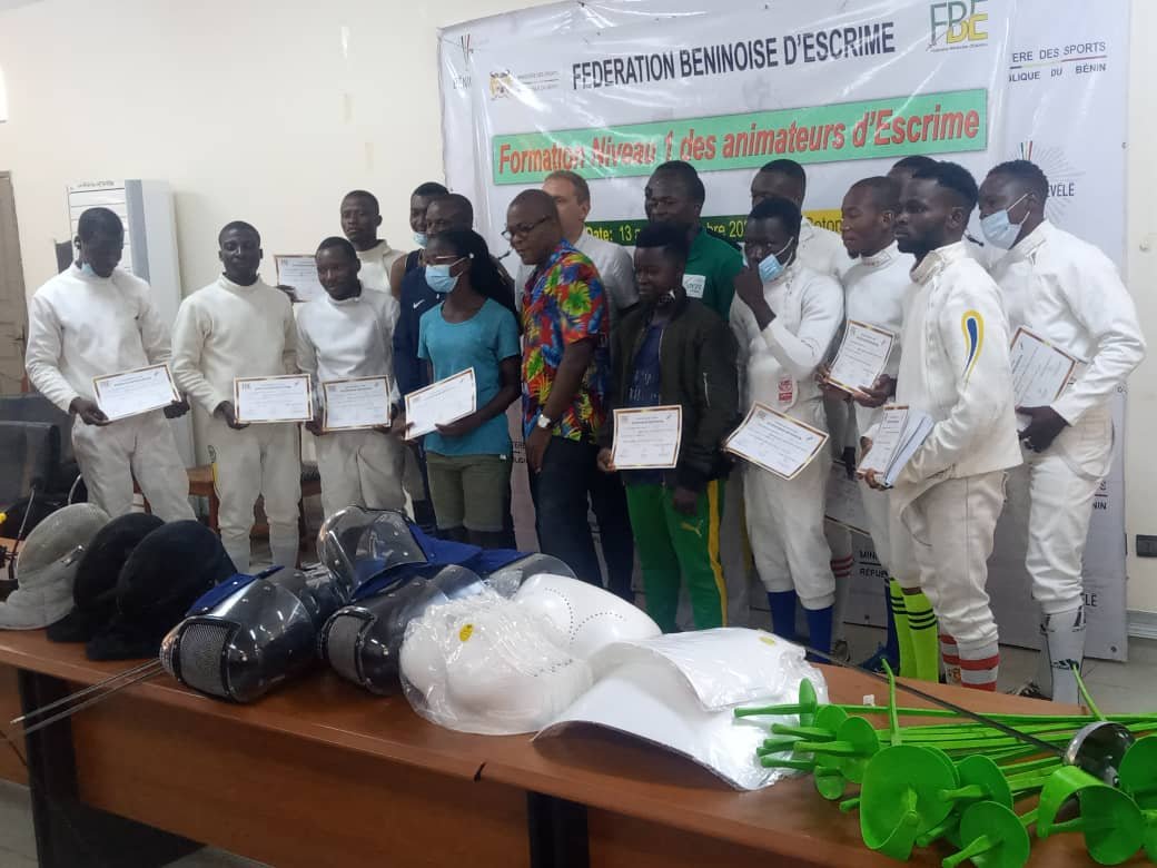 Fédération Béninoise d'Escrime : 10 animateurs de niveau 1 envoyés en mission