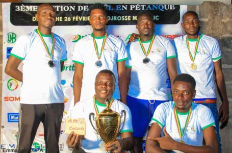 Au Bénin, la 3e édition du tournoi « Noël en pétanque» a été une réussite totale, de grosses sommes pour les meilleurs athlètes